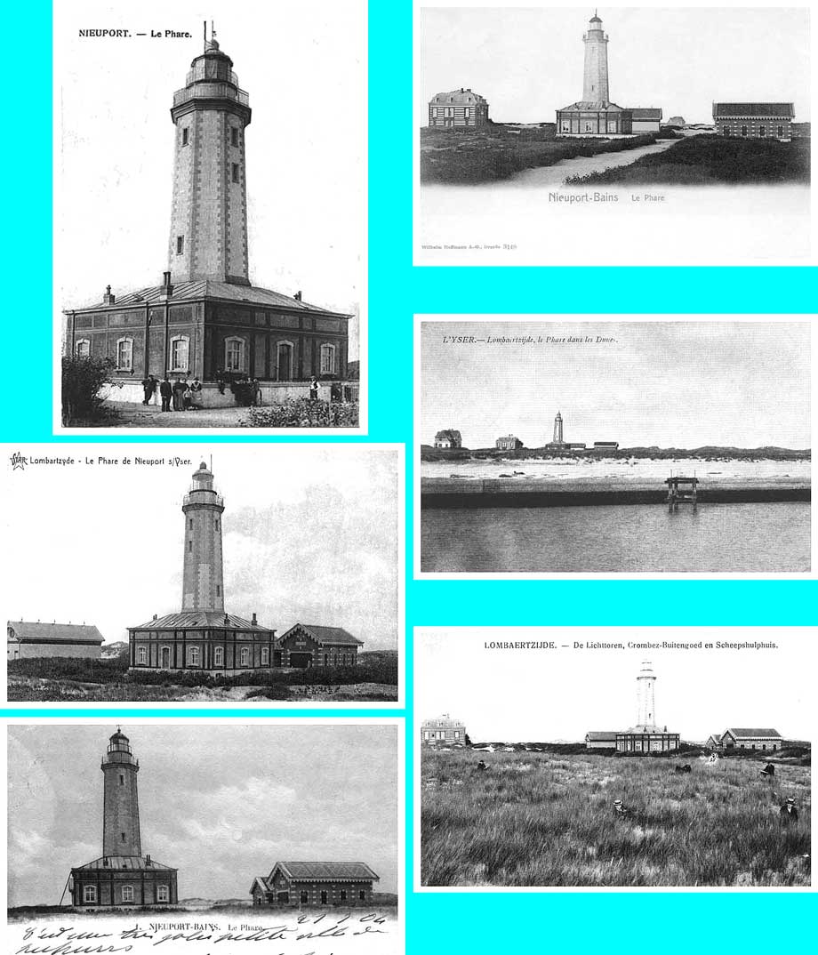 collage postkaarten nieuwe vuurtoren